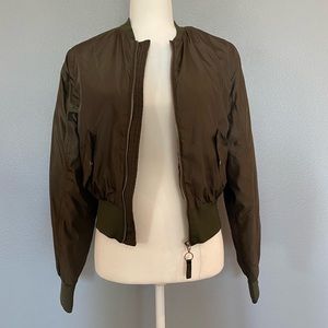 Navy Green bomber jacket